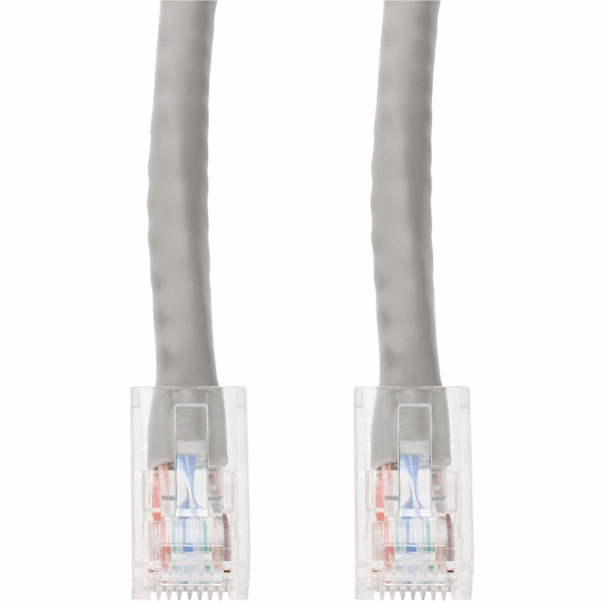 AddOn 7ft Gray CAT 6 PVC Ethernet Cable Non-Booted RJ-45 M/M with Length Labels - ADD-7FCAT6NB-GY-LLBL