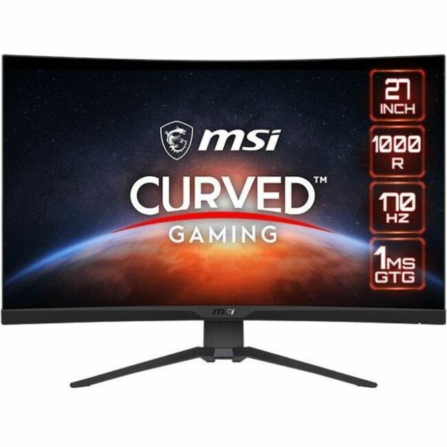 MSI MAG 275CQRF-QD 27" Class WQHD Curved Screen Gaming LCD Monitor - 16:9 - MAG275CQRFQD