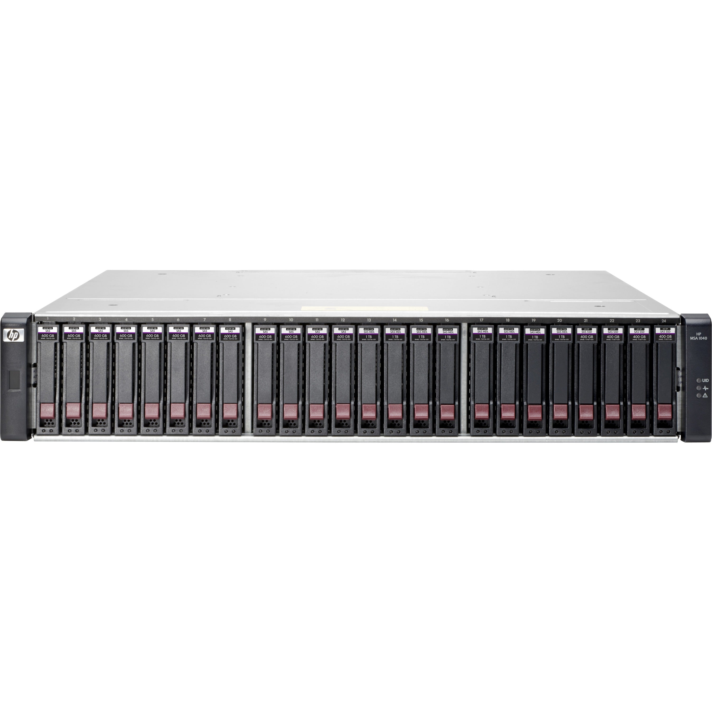 HPE MSA 1040 2-port 10G iSCSI Dual Controller SFF Storage(E7W04A) - E7W04AR