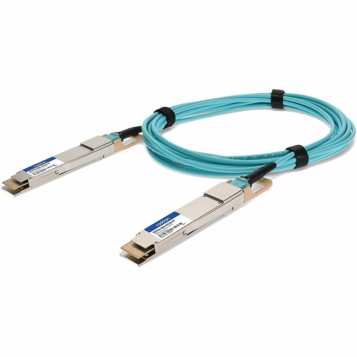 AddOn MSA and TAA Compliant 400GBase-AOC QSFP-DD to QSFP-DD Active Optical Cable (850nm, MMF, 3m) - QSFPDD4-400G-AOC3M-AO