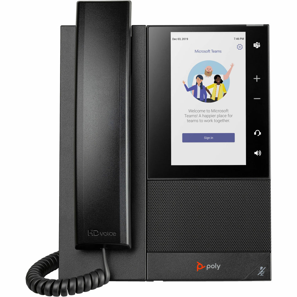 Poly CCX 505 Business Media Phone for Microsoft Teams and PoE-enabled GSA/TAA - 849A5AA#ABA