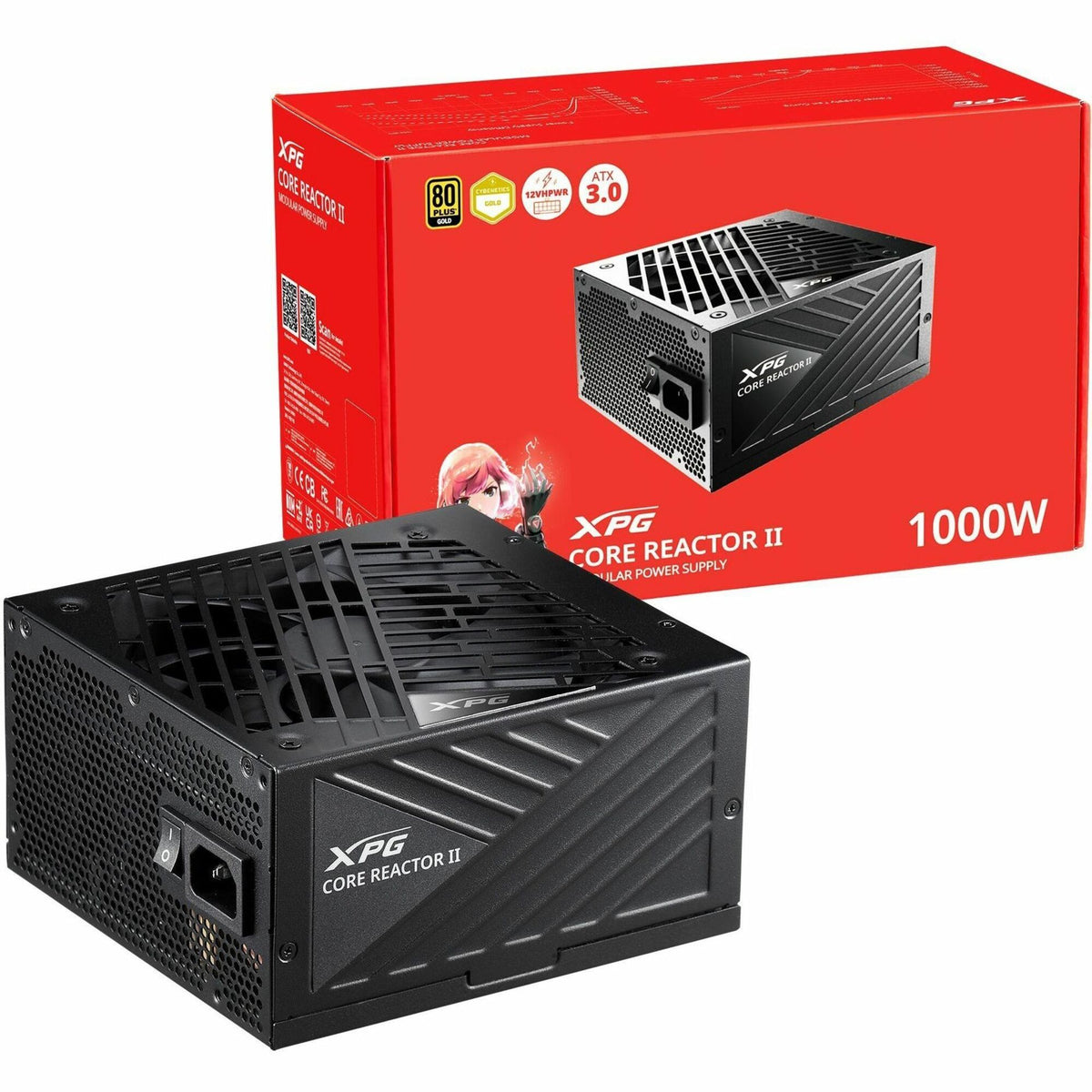 XPG COREREACTORII1200G-BKCUS 1200W Power Supply - 75261215