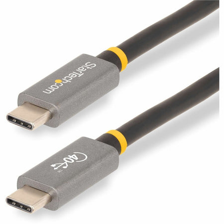 StarTech.com 3ft (1m) USB4 Cable, USB-IF Certified USB-C Cable, 40 Gbps, 100W, 8K 60Hz, Compatible w/Thunderbolt 4/3/USB 3.2, USB Type-C - CC1M-40G-USB-CABLE
