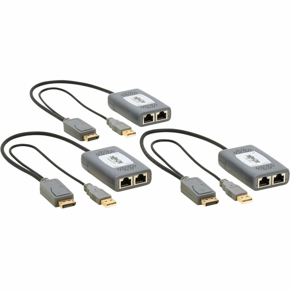 Tripp Lite by Eaton 2-Port DisplayPort over Cat6 Extender Kit, Pigtail Transmitter/2x Receivers, 4K 60 Hz, HDR, 4:4:4, 230 ft. (70.1 m), TAA - B127U-002-PDPD2