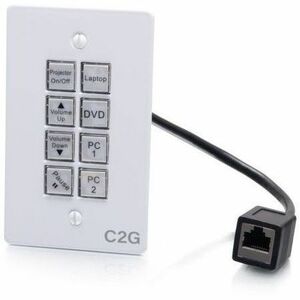 C2G In-Wall AV 8-Button Control Panel - C2G50348