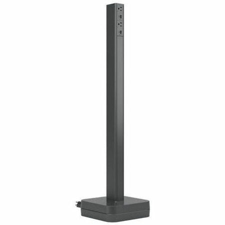 Wiremold dash Power Tower, Graphite - P4HUHUGR