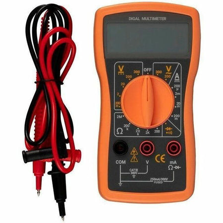 Monoprice Digital Multimeter for Testing Voltage, Current, Resistance, and Diodes - 39385