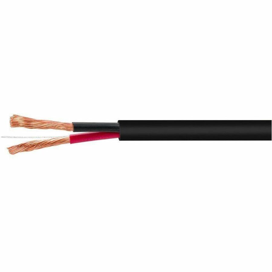 Monoprice Speaker Wire, CL2 Rated, 2-Conductor, 14AWG, 500ft, Black - 41382