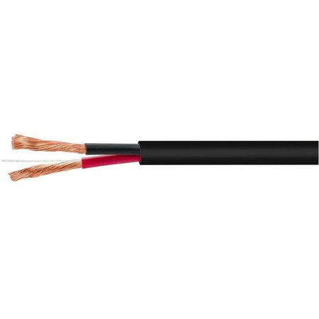 Monoprice Speaker Wire, CL2 Rated, 2-Conductor, 14AWG, 100ft, Black - 41376