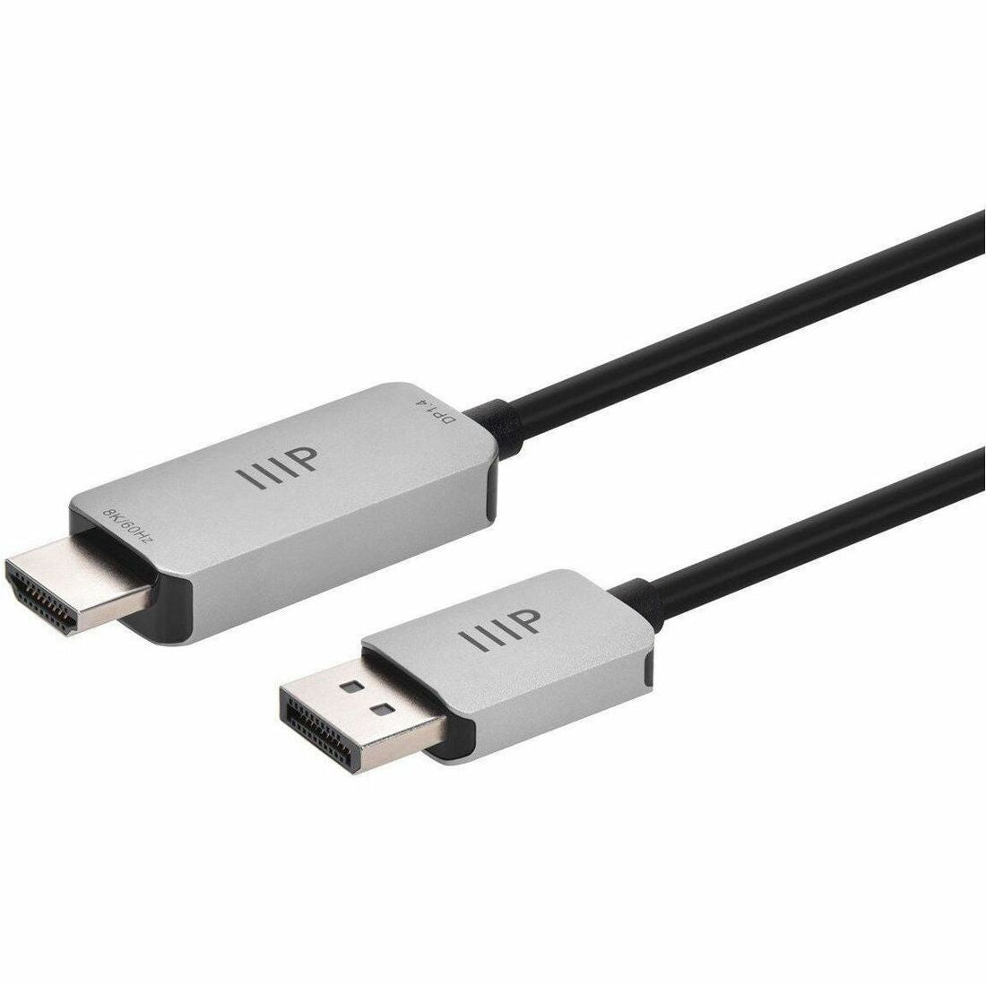 Monoprice DisplayPort 1.4 to 8K HDMI Cable, 8K 60Hz, 32AWG, 3ft - 44343