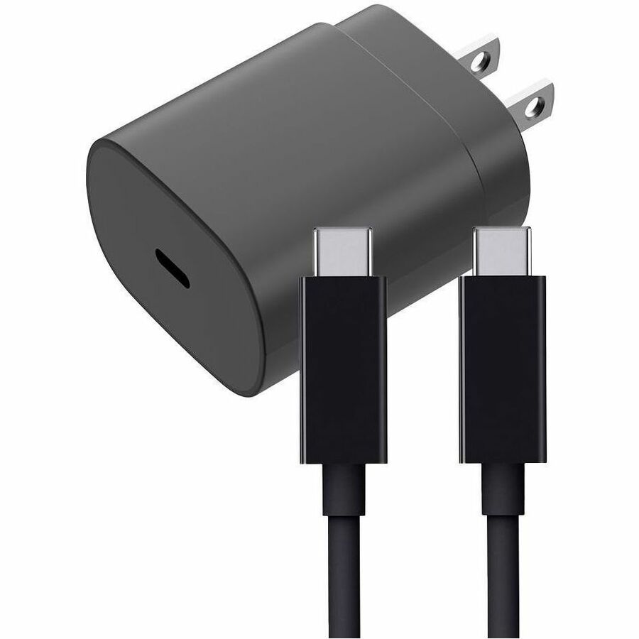 25W USB-C Charging Kit for Smartphones and USB-C Compatible Devices - Black - 4X25WCHARGEKIT3B