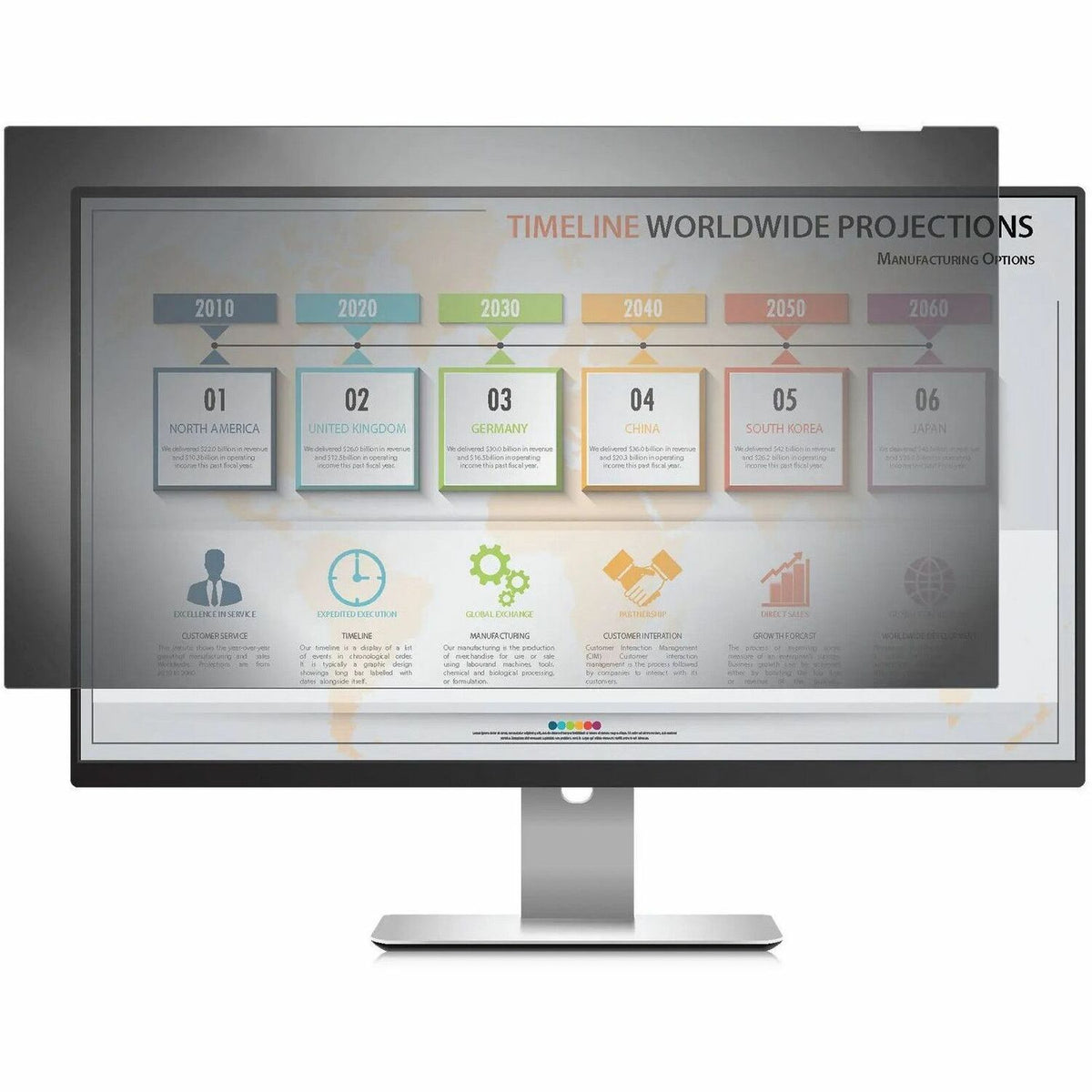 Rocstor PrivacyView Privacy Filter 30" Widescreen 16:10 Black - PV0038-B1