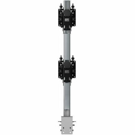 Atdec Desk Mount for Monitor, Display, Flat Panel Display, Curved Screen Display, Grommet, Clamp Mount, All-in-One Computer - Silver, Black - Landscape/Portrait - AWMS-2-BT75-H-S