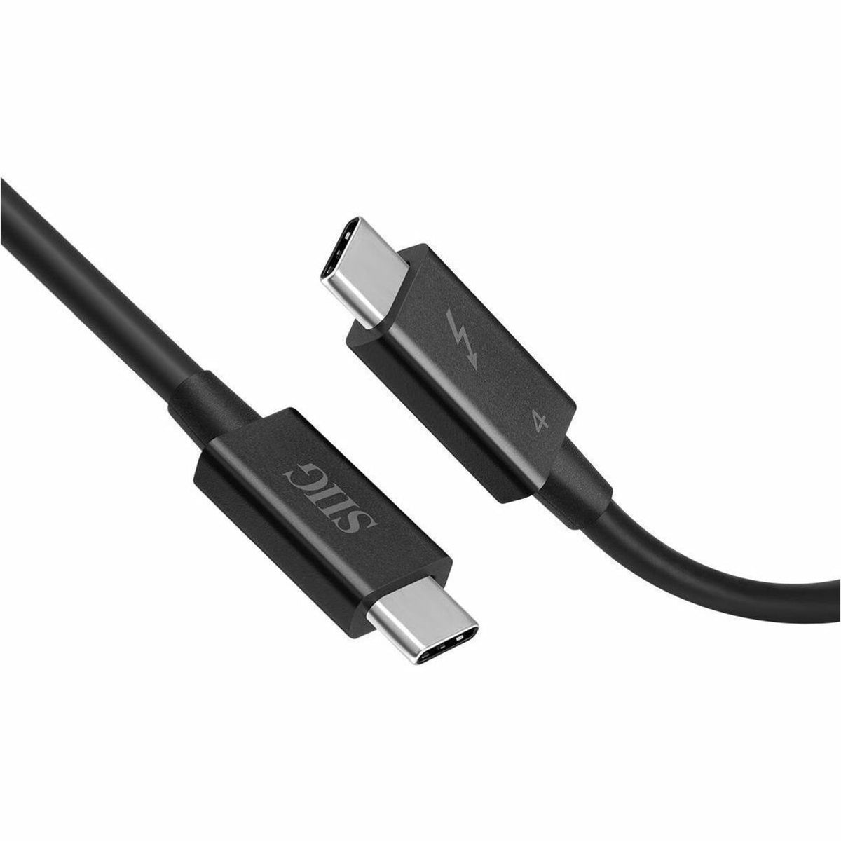 SIIG Thunderbolt 4 Cable 2.3ft (0.7M) - 8K@60Hz Display - 40Gbps Data Transfer - Up to 240W Charging - Intel Thunderbolt Certified - CB-TB0211-S1