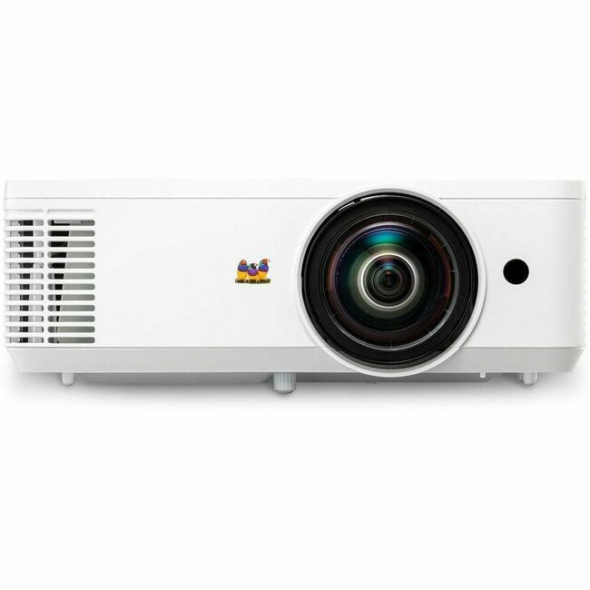 ViewSonic PS502W - 4000 Lumens WXGA Bright Short Throw Projector with Dual HDMI, USB A - PS502W