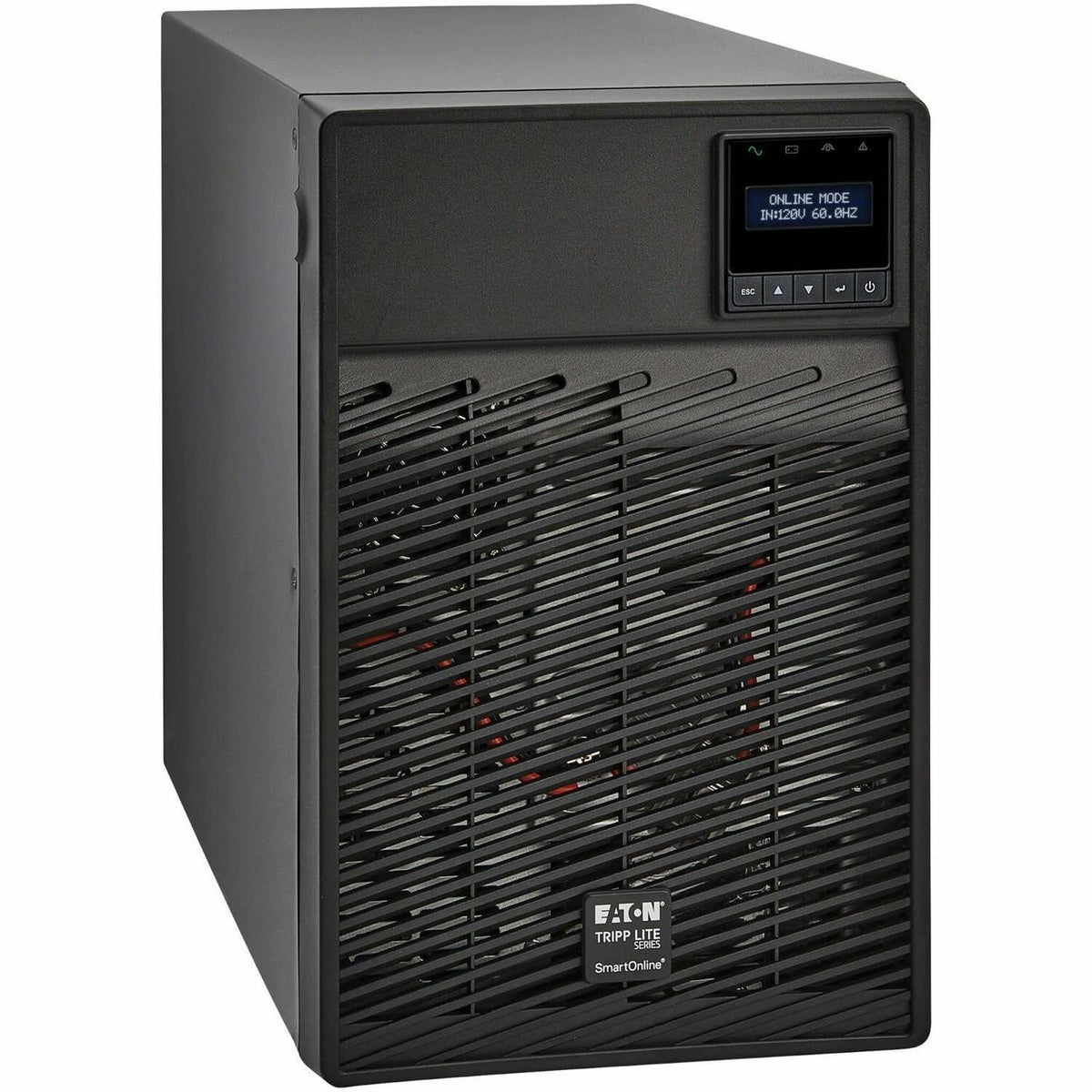 Eaton Tripp Lite Series SmartOnline 120V 700VA 630W Double-Conversion UPS, 6 Outlets, Network Card Option, LCD, USB, DB9, Tower - SU700XLCD