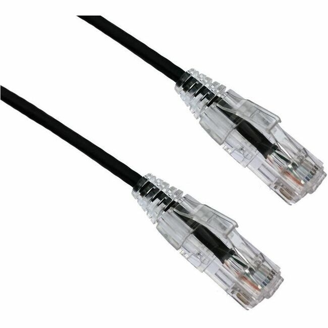 Axiom 25FT CAT6A BENDnFLEX Ultra-Thin Snagless Patch Cable (Black) - TAA Compliant - AXG97892