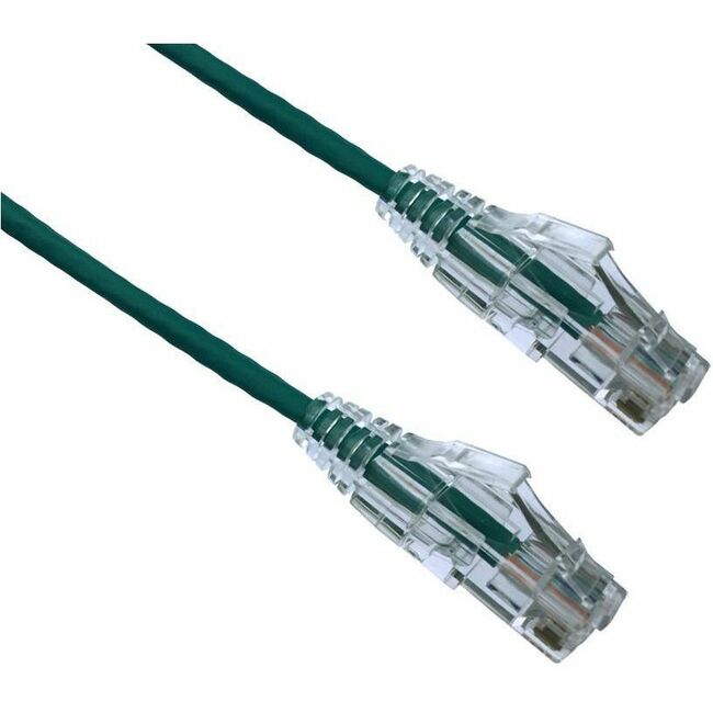 Axiom 20FT CAT6A BENDnFLEX Ultra-Thin Snagless Patch Cable (Green) - TAA Compliant - AXG97957