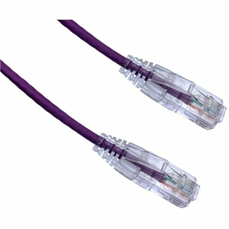 Axiom 20FT CAT6A BENDnFLEX Ultra-Thin Snagless Patch Cable (Purple) - TAA Compliant - AXG98001