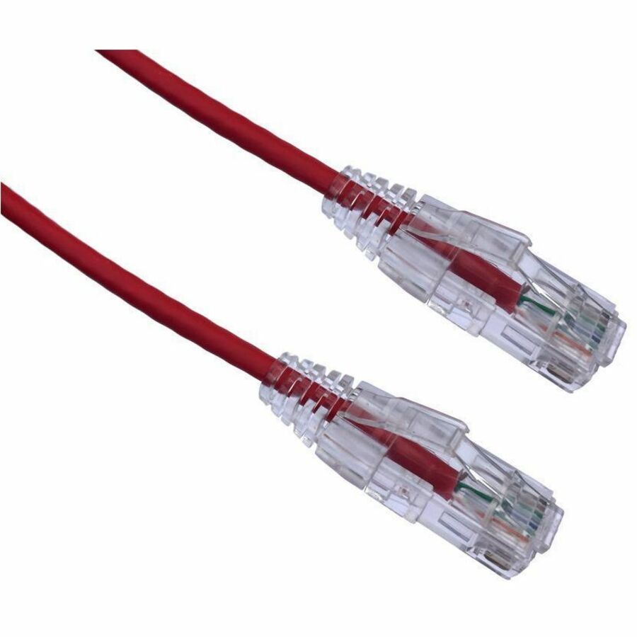 Axiom 20FT CAT6A BENDnFLEX Ultra-Thin Snagless Patch Cable (Red) - TAA Compliant - AXG98023