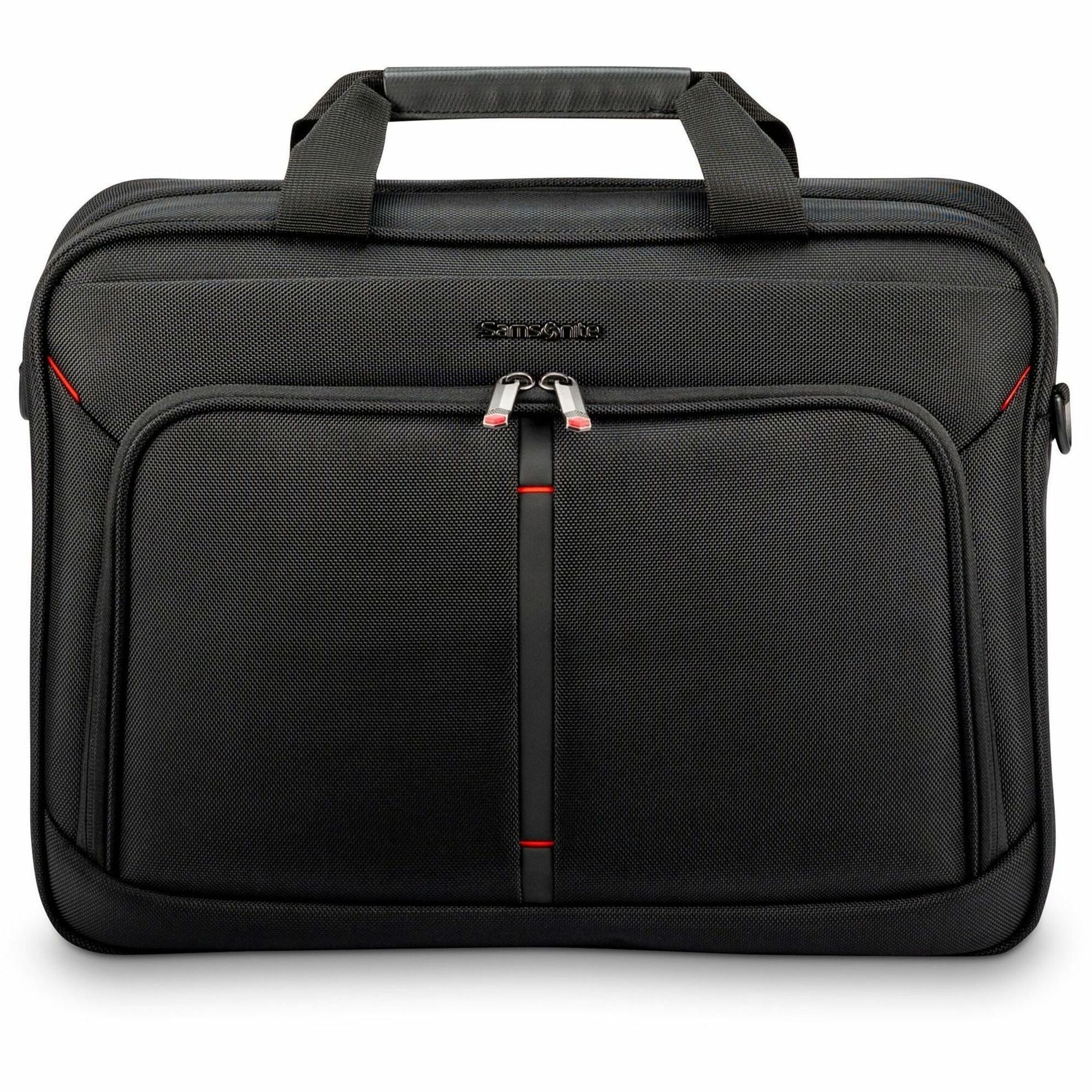 Samsonite Xenon 4.0 Carrying Case (Briefcase) for 12.9" to 15.6" Notebook, Tablet, Travel, Electronics - Black - 1473271041