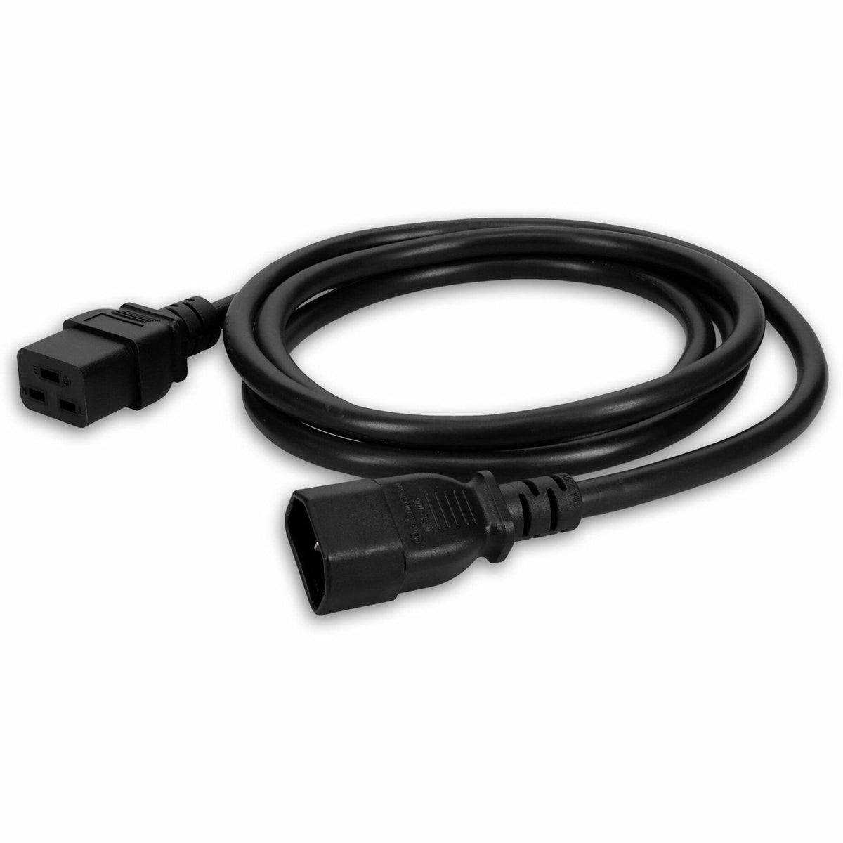 AddOn 3ft C14 Male to C19 Female 14AWG 100-250V at 15A Black Power Cable - ADD-C142C1914AWG3FT