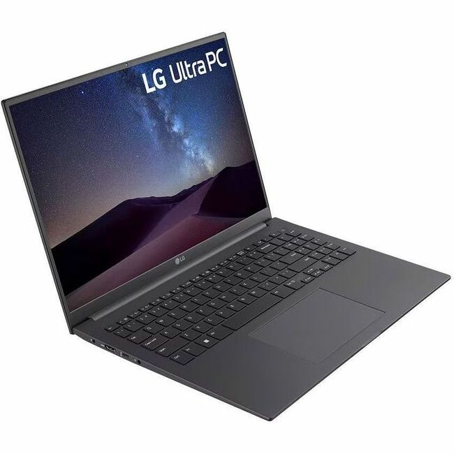LG Ultra PC U 16U75R-Q.APC7U1 16" Notebook - WUXGA - 1920 x 1200 - Intel Core i7 13th Gen i7-1355U Deca-core (10 Core) - 16 GB Total RAM - 16 GB On-board Memory - 1 TB SSD - Charcoal Gray - 16U75R-Q.APC7U1