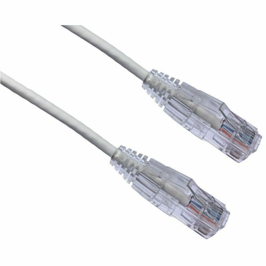 Axiom 80FT CAT6 Snagless BENDnFLEX Ultra-Thin Patch Cable - White - TAA Compliant - AXG97840