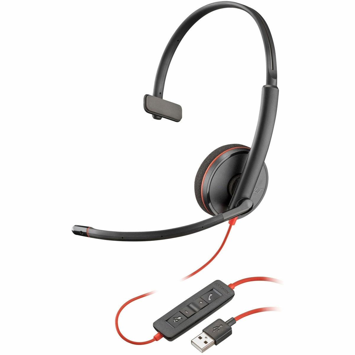 Poly Blackwire 3210 Monaural USB-A Headset TAA (Bulk) - 8M3X3A6#ABA