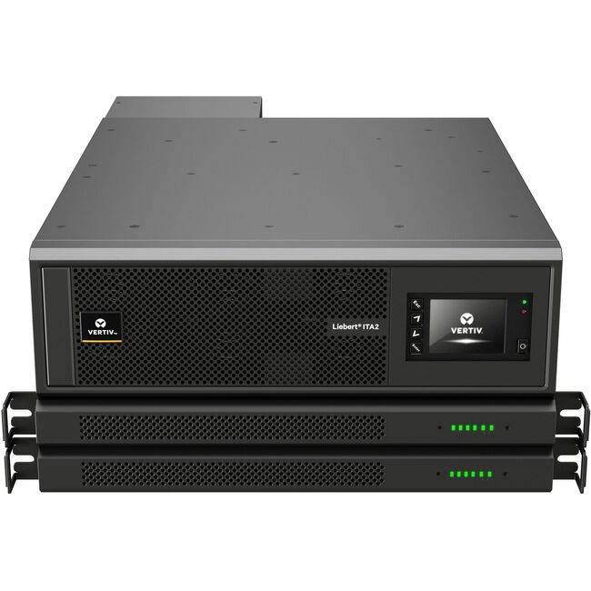 Vertiv Liebert ITA2 UPS 10kVA/10kW; 208/120VAC (220/127VAC) - 3-phase 4 Wire with SNMP card, 1 pair of ITA2 Li-ion battery (ITA2LI-10KRT2085UN) - ITA2LI-10KRT2085UN