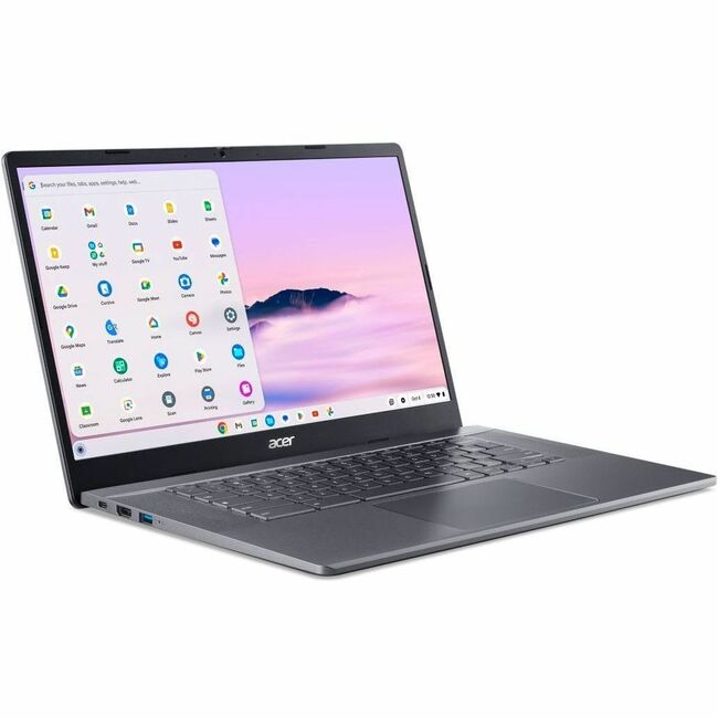 Acer Chromebook Plus 515 CBE595-1T-32PF 15.6" Touchscreen Chromebook - Full HD - 1920 x 1080 - Intel Core i3 13th Gen i3-1315U Hexa-core (6 Core) 1.20 GHz - 8 GB Total RAM - 256 GB SSD - Iron - NX.KRCAA.003