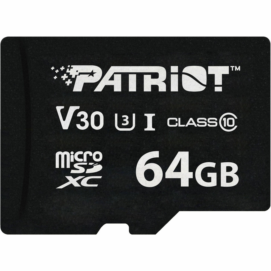 Patriot Memory 64 GB Class 10/UHS-I (U3) V30 microSDXC - 1 Pack - PSF64GVX31MCX