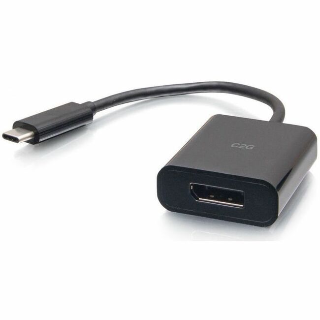 C2G USB-C to DisplayPort Adapter Converter - 4K 60Hz - Black - C2G26933