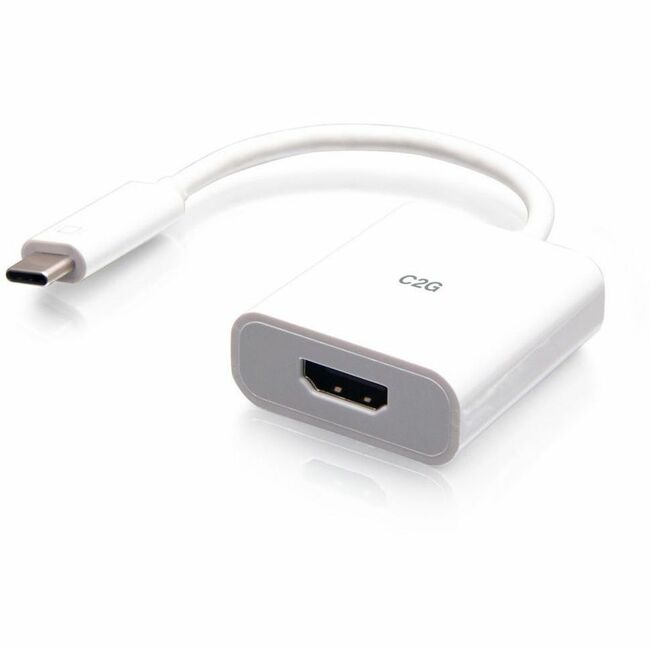 C2G USB-C to HDMI Audio/Video Adapter Converter - 4K 60Hz - White - C2G26936