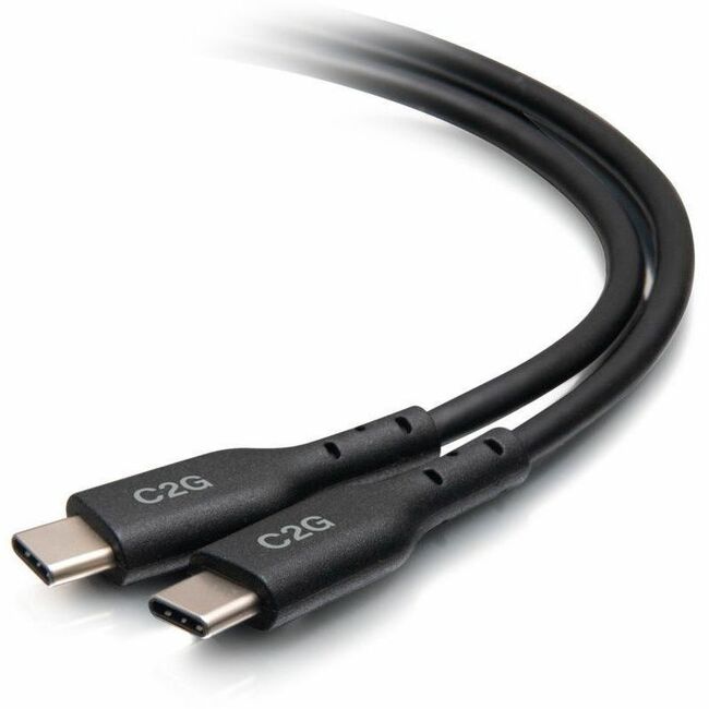 C2G 1.5ft (0.5m) USB-C Male to USB-C Male Cable (20V 5A) - USB 2.0 (480Mbps) - C2G28881