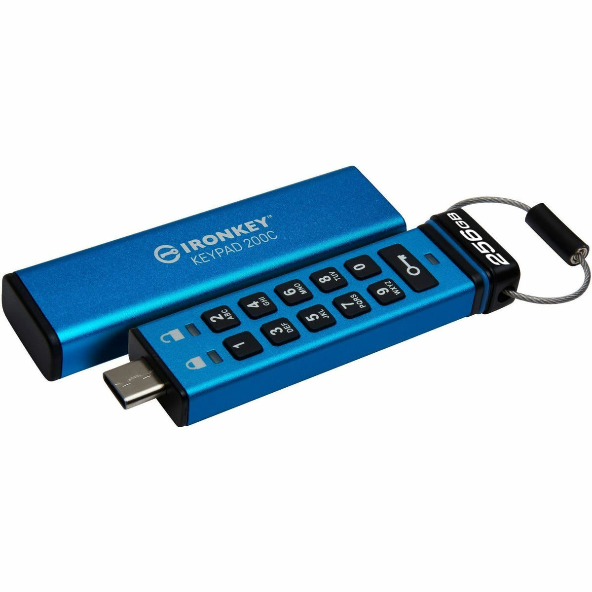 IronKey Keypad 200 256GB USB 3.2 (Gen 1) Type C Flash Drive - IKKP200C/256GB