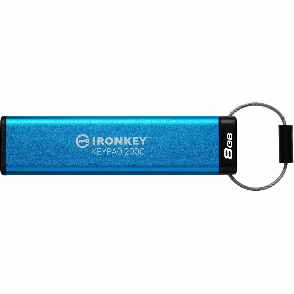 IronKey Keypad 200 8GB USB 3.2 (Gen 1) Type C Flash Drive - IKKP200C/8GB