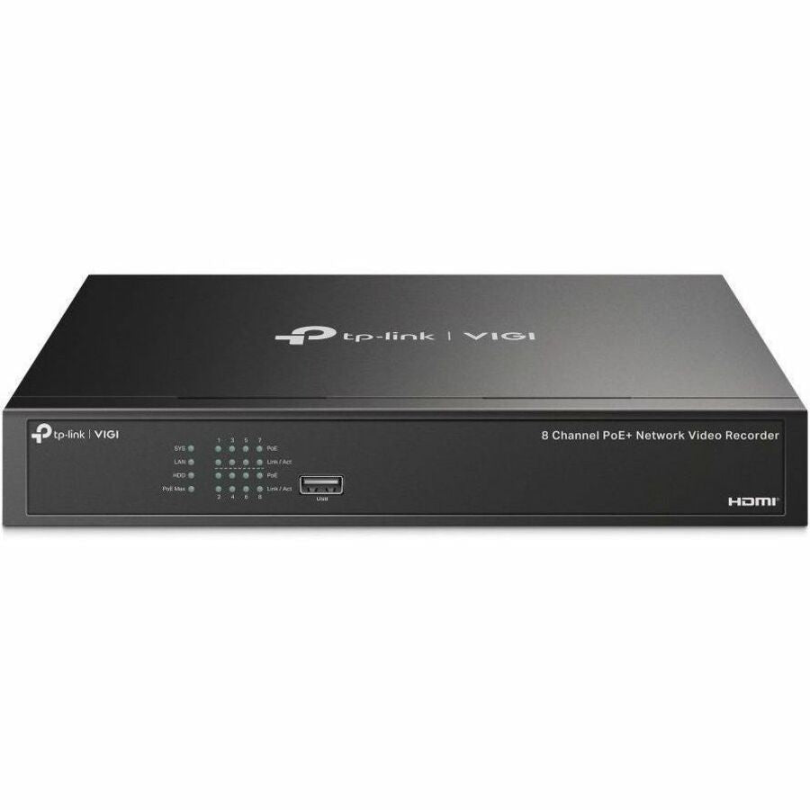 TP Link VIGI NVR1008H-8MP - VIGI 8 Channel PoE Network Video Recorder - VIGI NVR1008H-8MP
