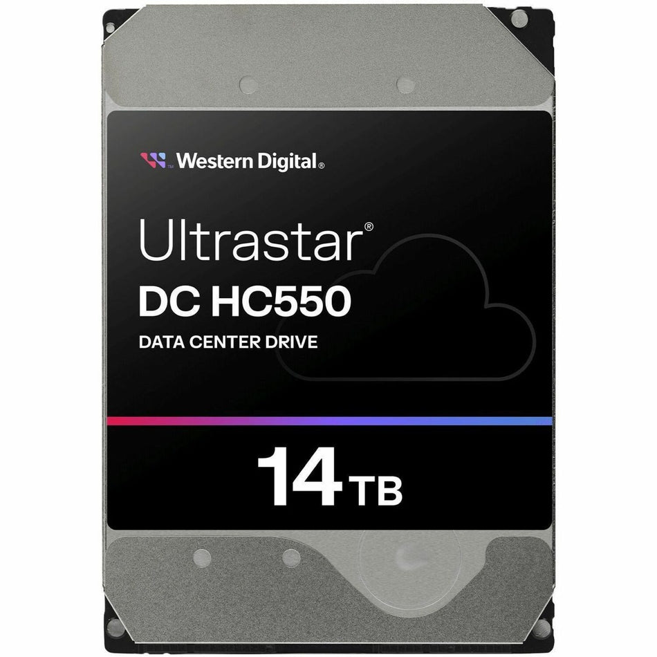 Western Digital Ultrastar DC HC550 14 TB Hard Drive - 3.5" Internal - SATA (SATA/600) - Conventional Magnetic Recording (CMR) Method - 0F38581