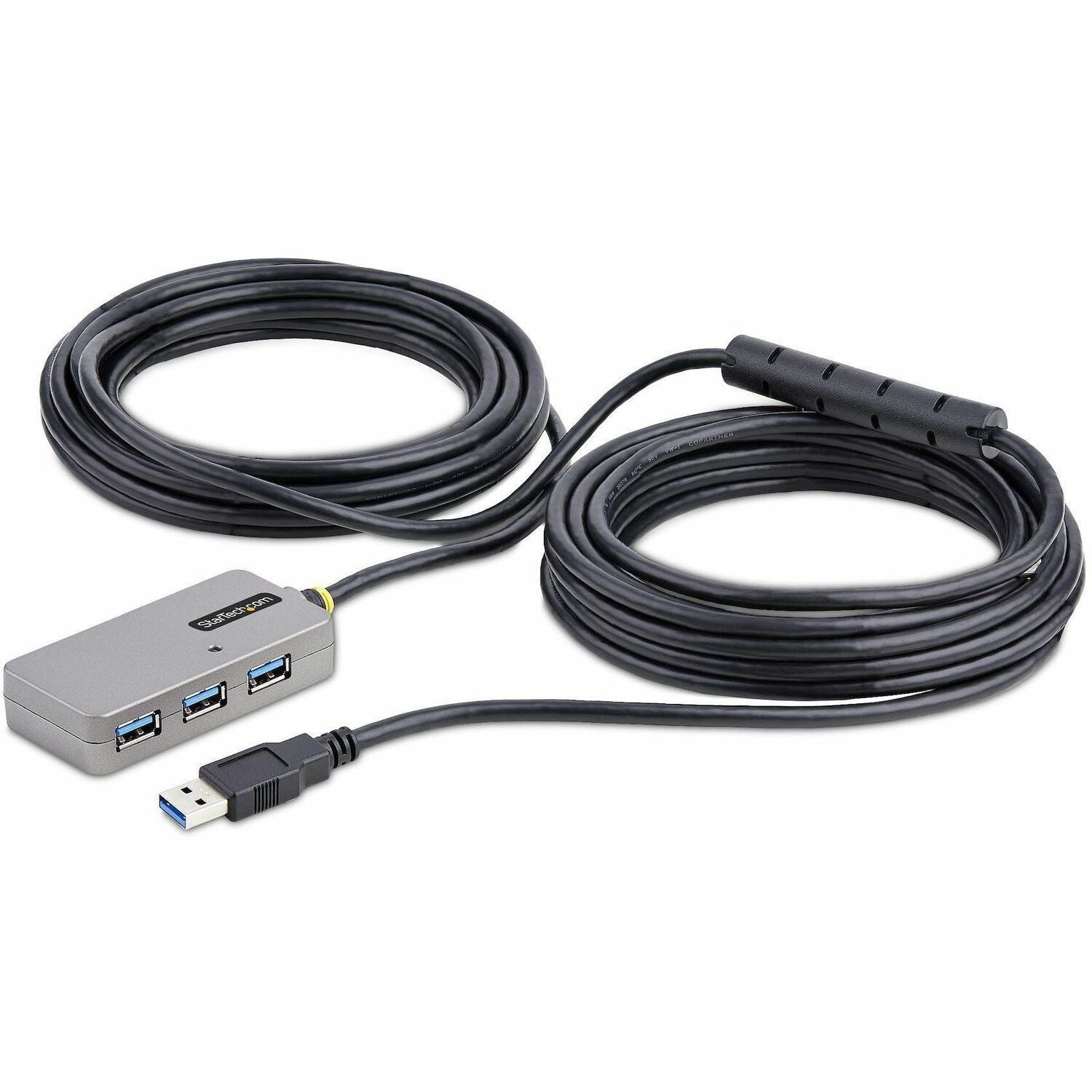 StarTech.com 33ft (10m) USB 3.2 Gen 1 5Gbps Active Cable with 4-Port USB Hub - U01043-USB-EXTENDER