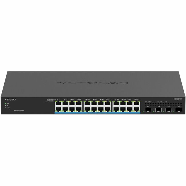 Netgear 24-Port Multi-Gigabit (2.5G) Ethernet Ultra60 PoE++ Smart Switch with 4 SFP+ Ports - MS324TXUP-100NAS