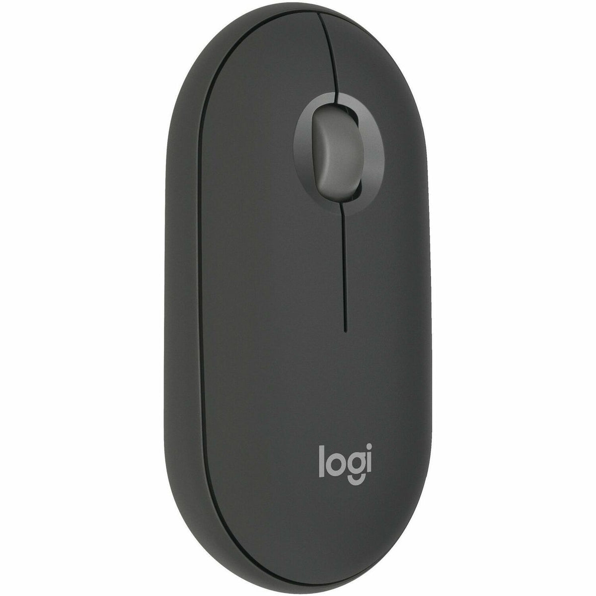 Logitech Pebble Mouse 2 M350s Slim Bluetooth Wireless Mouse, Portable, Customizable Button, Quiet Clicks - Tonal Graphite - 910-007024