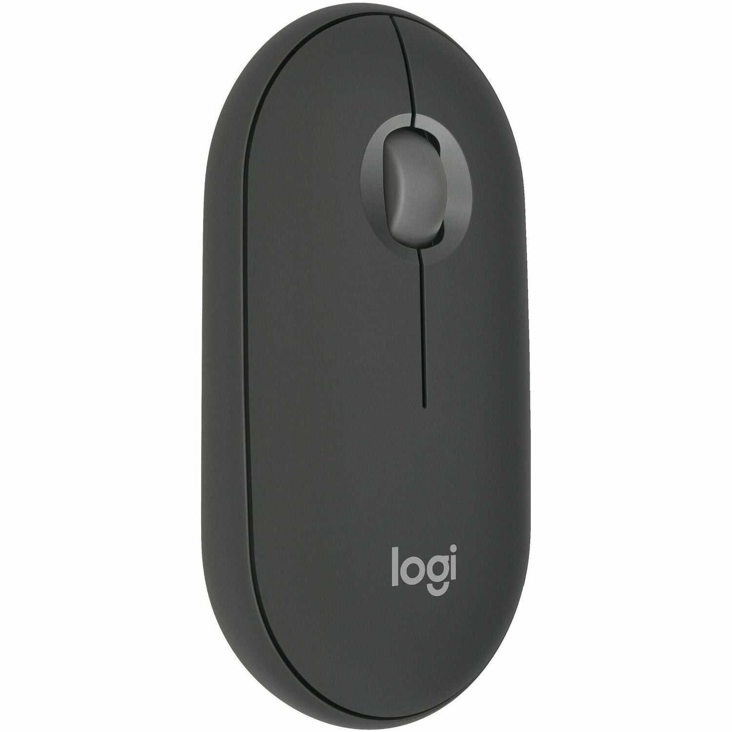Logitech Pebble Mouse 2 M350s Slim Bluetooth Wireless Mouse, Portable, Customizable Button, Quiet Clicks - Tonal Graphite - 910-007024