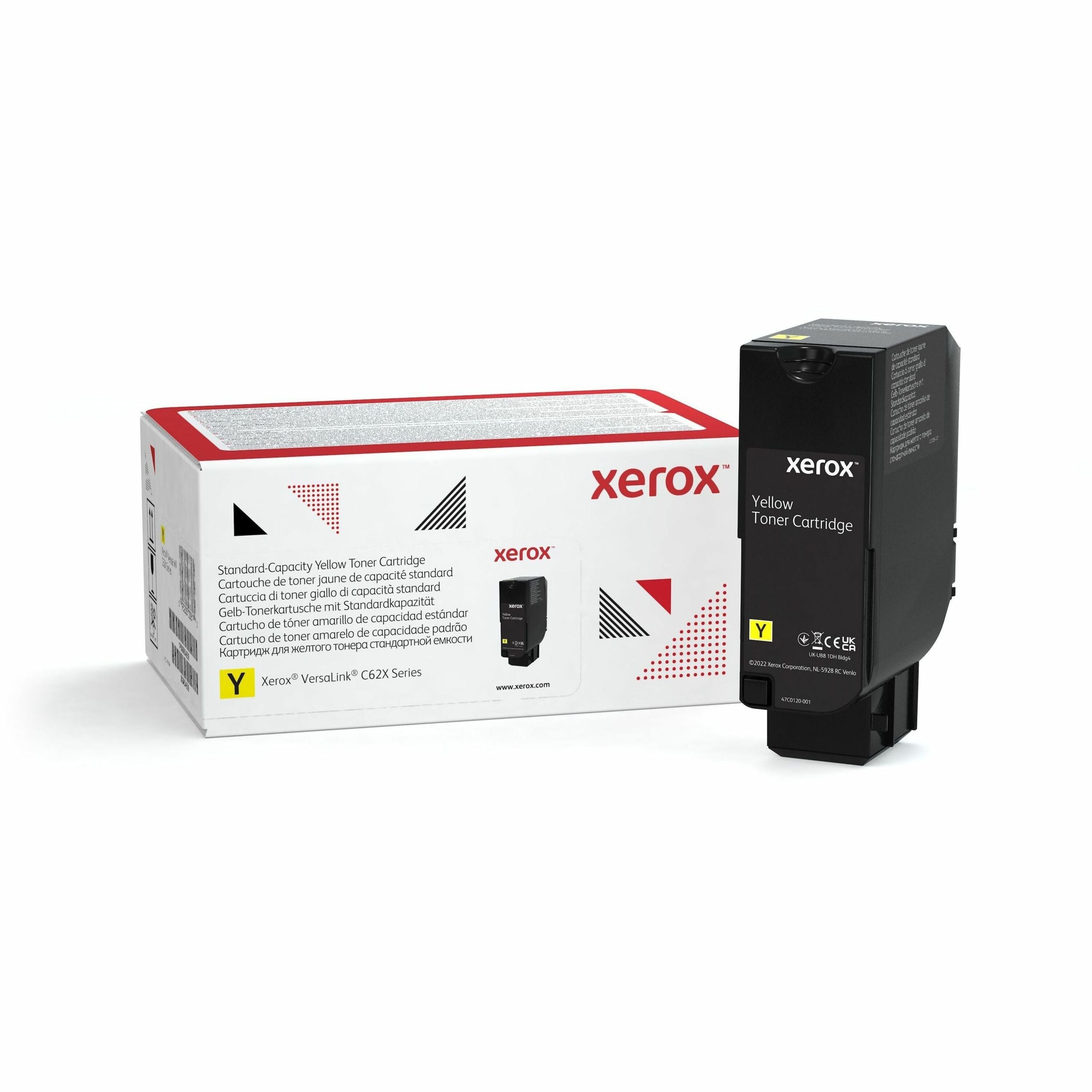 Xerox Genuine Xerox&reg; VersaLink&reg; C620 Color Printer, C625 Color Multifunction Printer Yellow Standard capacity Toner Cartridge (6000 Pages) - 006R04619 - 006R04619