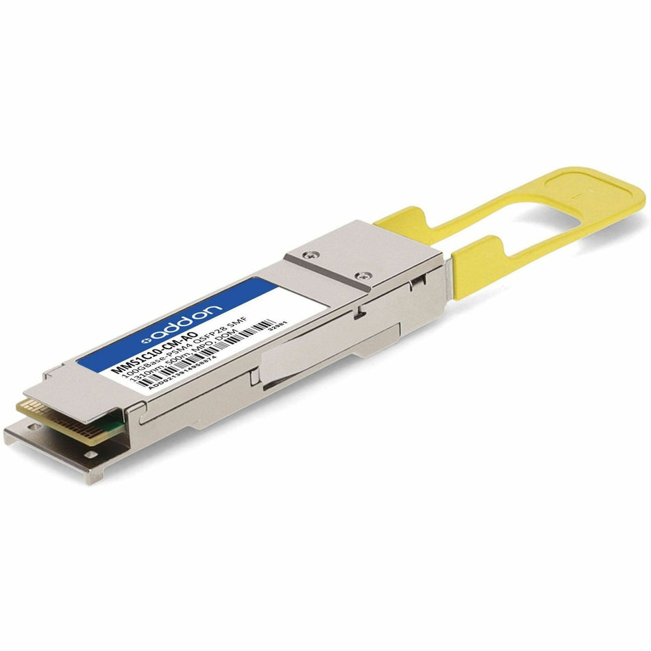 AddOn Mellanox&reg; MMS1C10-CM Compatible TAA 100GBase-PSM4 QSFP28 Transceiver (SMF, 1310nm, 500m, MPO, DOM) - MMS1C10-CM-AO