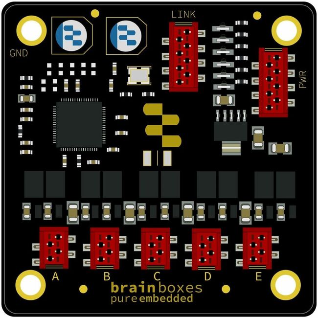 Brainboxes Pure Embedded 10/100 5 Port Industrial Ethernet Switch - PE-505