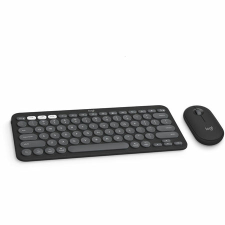 Logitech Pebble 2 Combo for Mac, Wireless Keyboard and Mouse, Slim, Quiet and Portable, Customizable, Tonal Graphite - 920-012200