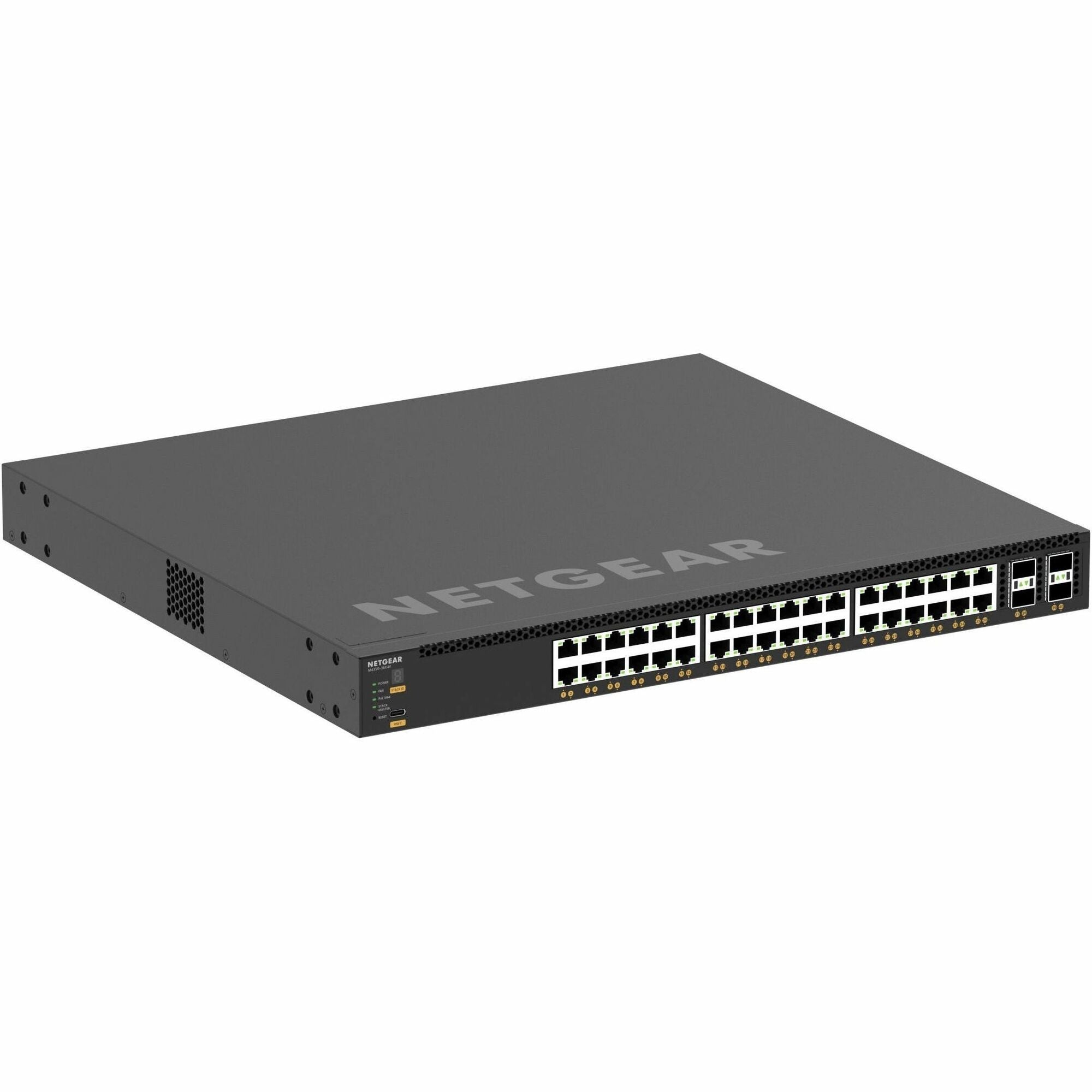 Netgear 36x10G/Multi-Gig PoE++ (280W base, up to 1,760W) and 4xSFP28 25G Managed Switch - XSM4340CV-100NES