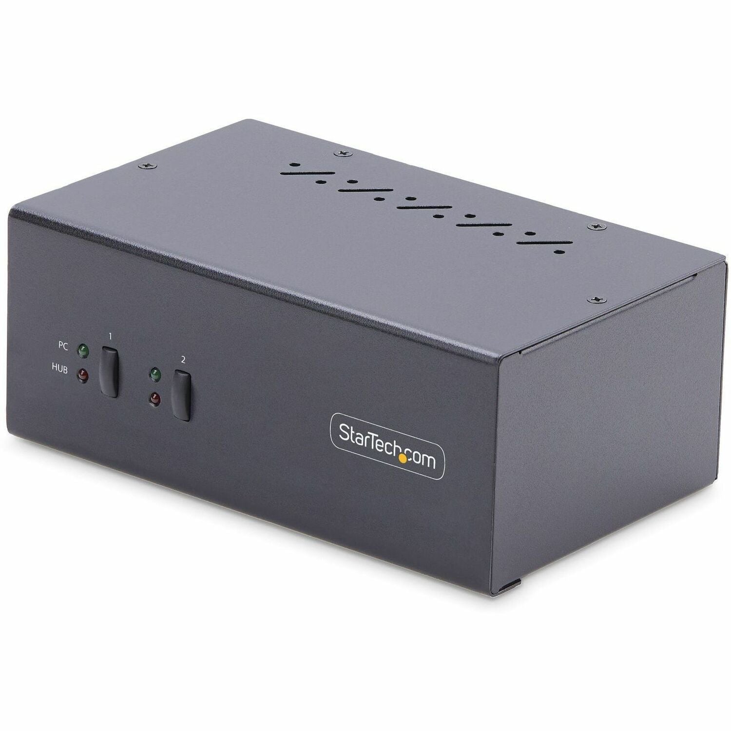 StarTech.com 2-Port Dual-Monitor DisplayPort KVM Switch, 4K 60Hz, 2x USB 5Gbps Ports, Hotkey/Push-Button Switching, TAA Compliant - P2DD46A2-KVM-SWITCH