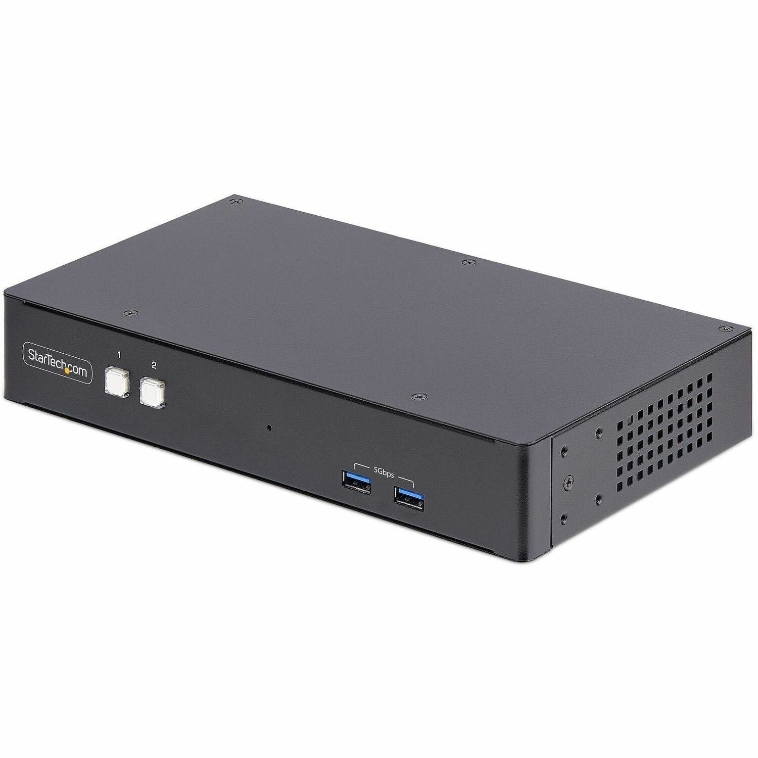StarTech.com 2-Port Dual-Monitor DisplayPort KVM Switch, RS232 Serial Control, 4K 60Hz, 2x USB 5Gbps Hub Ports, TAA Compliant - P2DD46A22-KVM-SWITCH